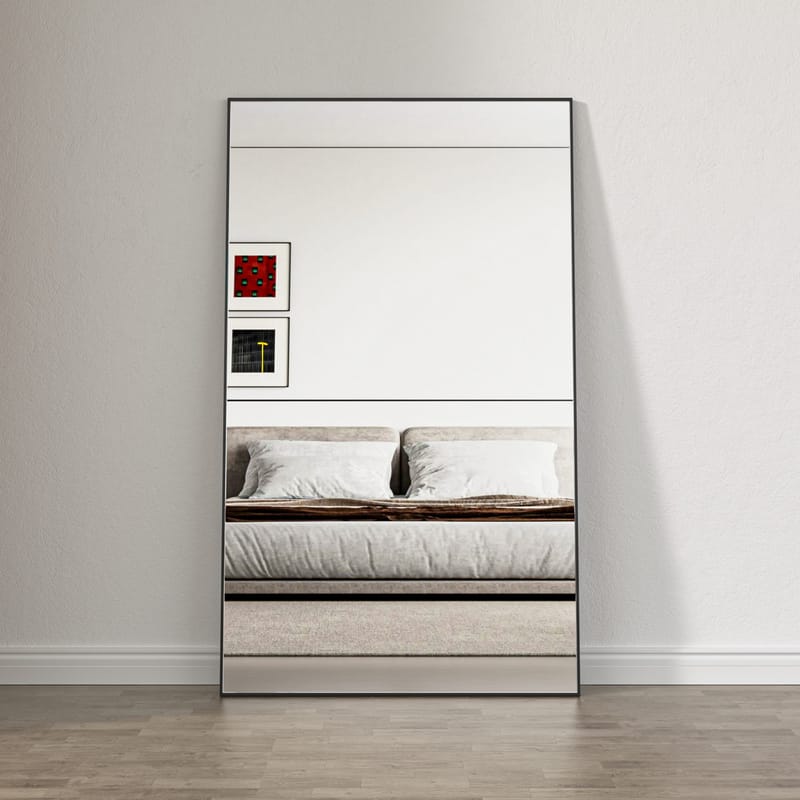 Helkroppsspegel 100x170cm | Svart aluminiumram | BLANCHE - Inredning - Speglar - Helkroppsspegel