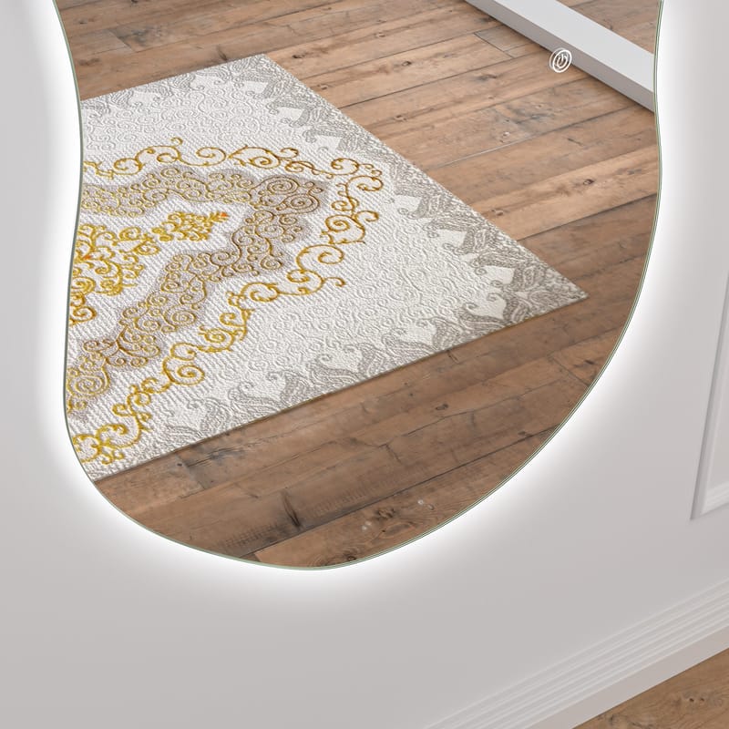 Helkroppsspegel | 120x70cm | Vägghängd | LED-belysning med dimmer | Fiona - Inredning - Speglar - Väggspegel