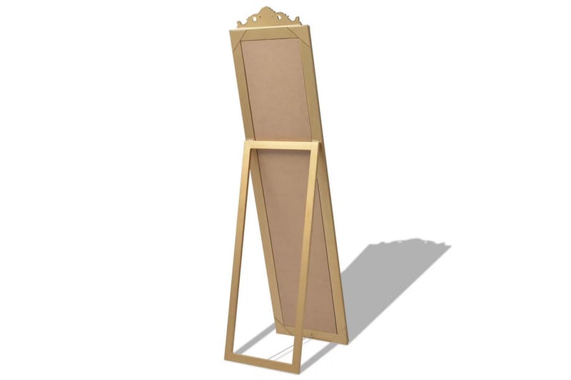 Fristående spegel i barockstil 160x40 cm guld - Guld - Inredning - Speglar - Helkroppsspegel