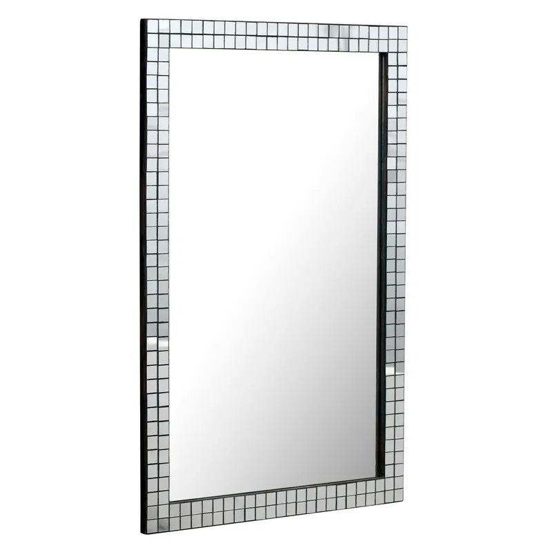 Junilo Väggspegel 60 cm, Silver och svart