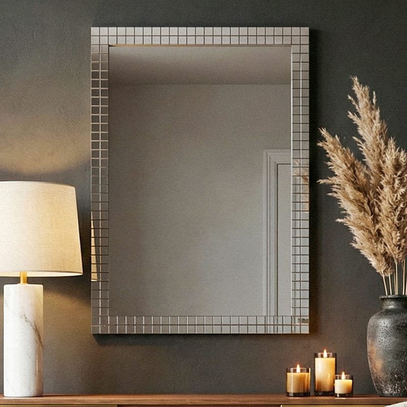 Junilo Väggspegel 60 cm - Silver och svart - Inredning - Speglar - Väggspegel