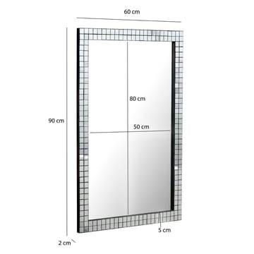 Junilo Väggspegel 60 cm - Silver och svart - Inredning - Speglar - Väggspegel
