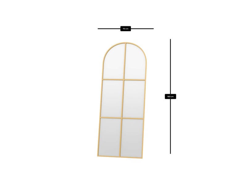 Kavor Golvspegel 70x180 cm - Guld - Inredning - Speglar - Helkroppsspegel