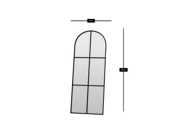 Kavor Golvspegel 70x180 cm - Svart - Inredning - Speglar - Helkroppsspegel