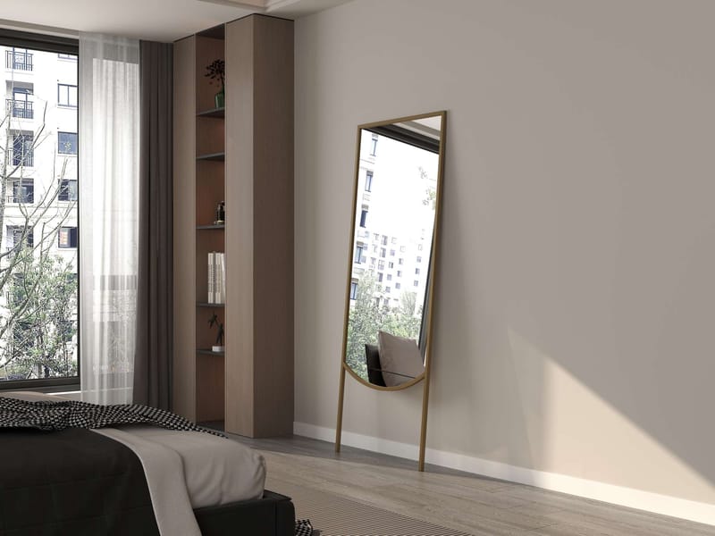 Linor Golvspegel 70x180 cm - Guld - Inredning - Speglar - Helkroppsspegel