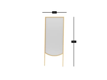 Linor Golvspegel 70x180 cm - Guld - Inredning - Speglar - Helkroppsspegel