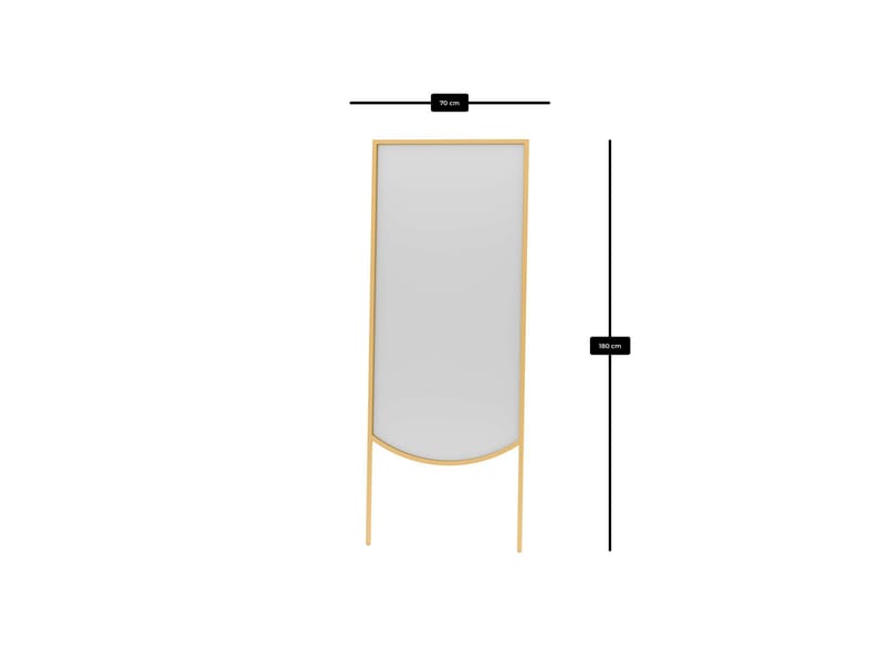 Linor Golvspegel 70x180 cm - Guld - Inredning - Speglar - Helkroppsspegel