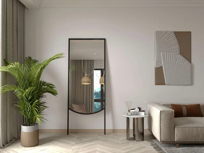 Linor Golvspegel 70x180 cm - Svart - Inredning - Speglar - Helkroppsspegel