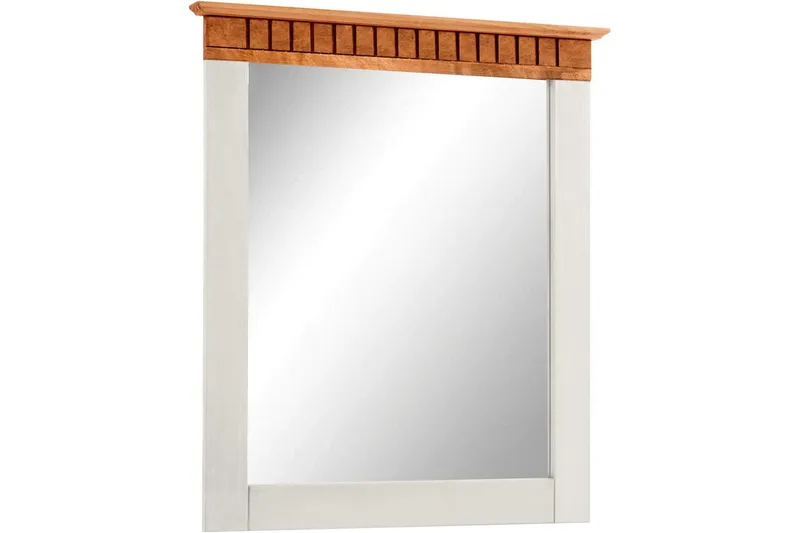 Lisa Vägghängd Spegel Rectangulär 60x70 cm, Vit