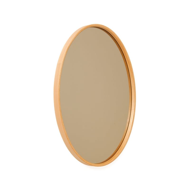 Lorys Vägghängd Spegel Oval 45 cm, Brun