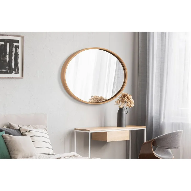 Lorys Vägghängd Spegel Oval 45 cm - Brun - Inredning - Speglar - Väggspegel