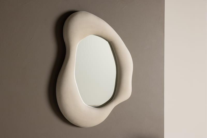 Louisville Vägghängd Spegel 49x70 cm Beige - Venture Home - Väggspegel - Hallspegel
