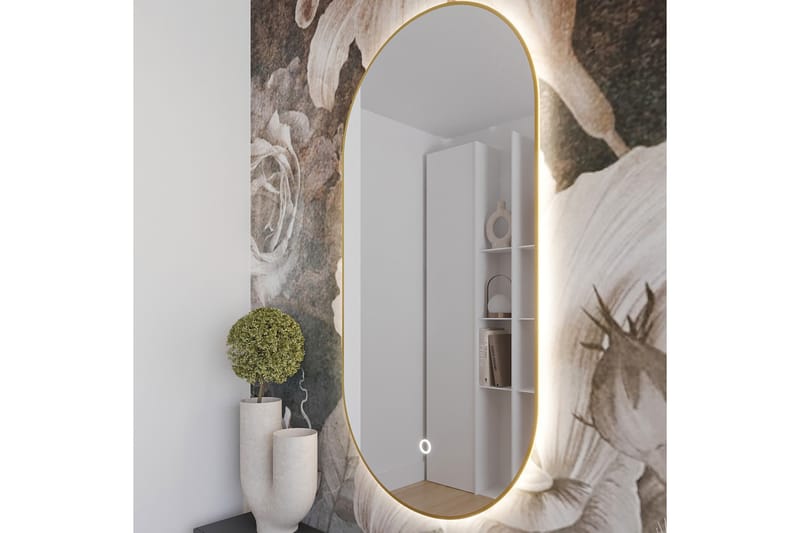 Micedi Vägghängd Spegel 50x100 cm - Guld - Inredning - Speglar - Väggspegel