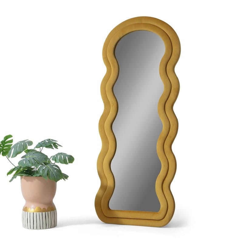Mijara Golvspegel 65x170 cm - Gul - Inredning - Speglar - Helkroppsspegel