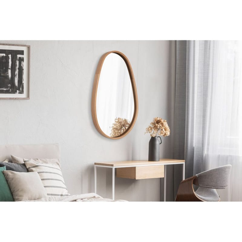 Mirrel Vägghängd Spegel 45 cm - Brun - Inredning - Speglar - Väggspegel