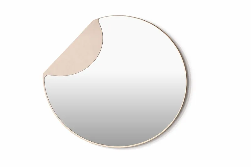 Mui Liten spegel 80 cm - beige - Inredning - Speglar - Väggspegel