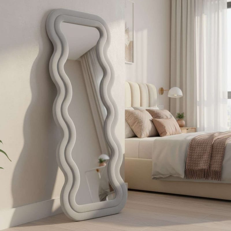 Muli Golvspegel 65x170 cm - Krämvit - Inredning - Speglar - Helkroppsspegel