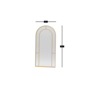 Navricon Golvspegel 90x180 cm - Guld - Inredning - Speglar - Helkroppsspegel