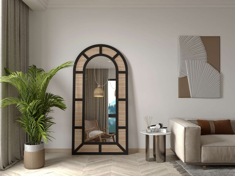 Norvi Golvspegel 90x180 cm - Svart - Inredning - Speglar - Helkroppsspegel