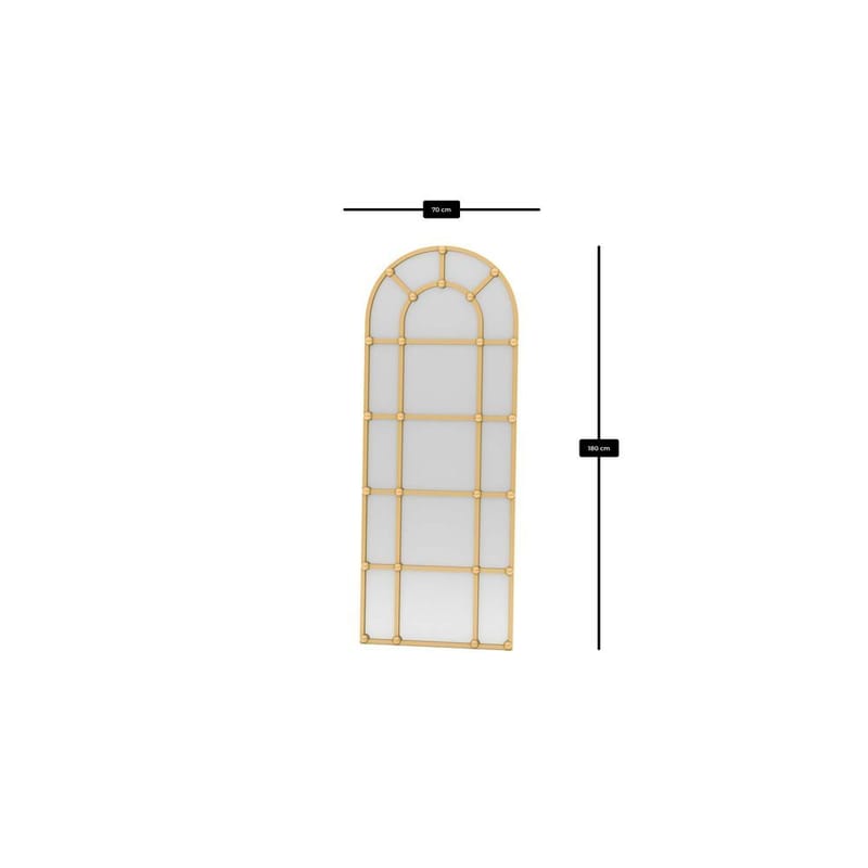 Omari Golvspegel 70x180 cm - Guld - Inredning - Speglar - Helkroppsspegel