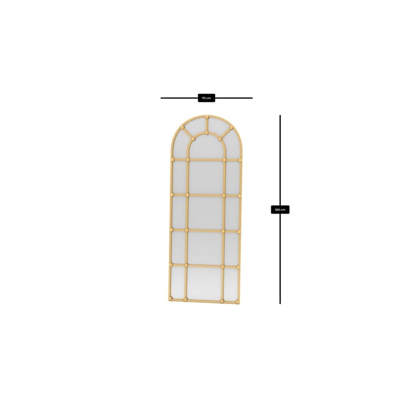 Omari Golvspegel 70x180 cm - Guld - Inredning - Speglar - Helkroppsspegel