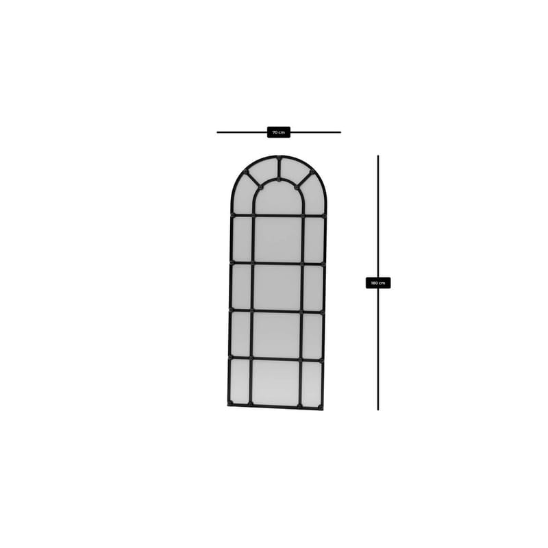Omari Golvspegel 70x180 cm - Svart - Inredning - Speglar - Helkroppsspegel