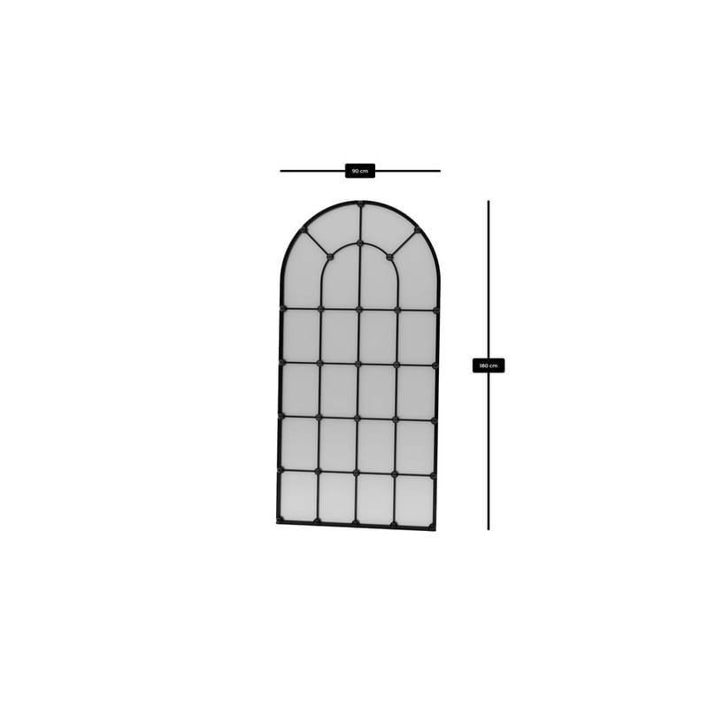 Omari Golvspegel 90x180 cm - Svart - Inredning - Speglar - Helkroppsspegel