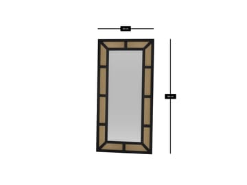 Omber Golvspegel 90x180 cm - Svart - Inredning - Speglar - Helkroppsspegel