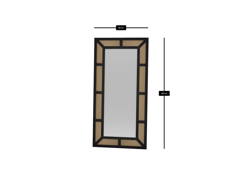 Omber Golvspegel 90x180 cm - Svart - Inredning - Speglar - Helkroppsspegel