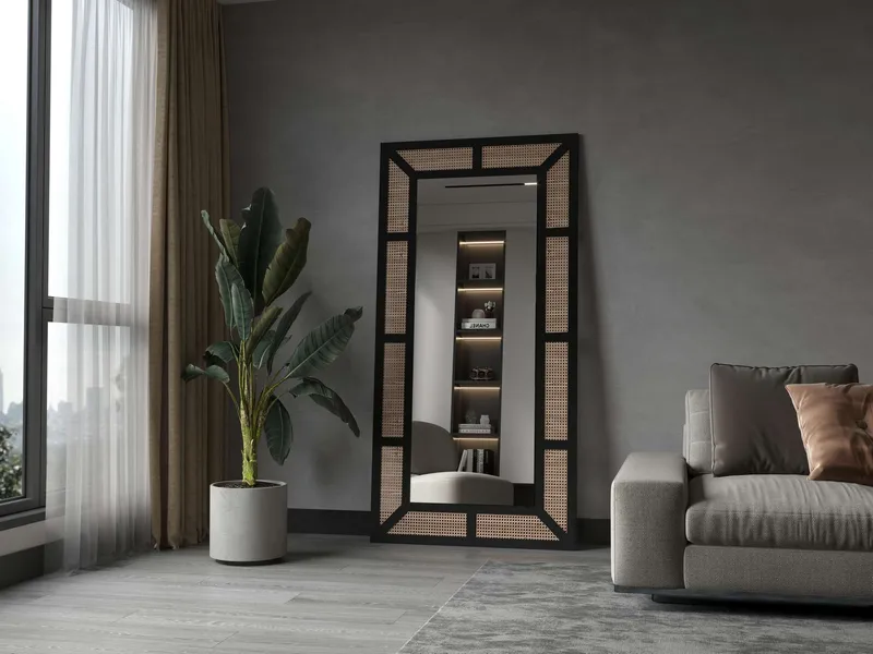 Omber Golvspegel 90x180 cm - Svart - Inredning - Speglar - Helkroppsspegel