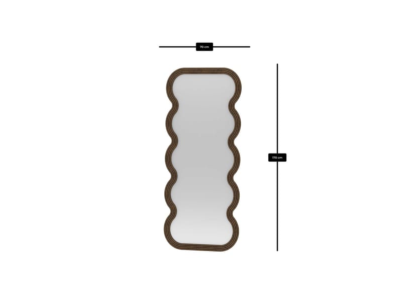 Ratira Golvspegel 70x170 cm - Brun - Inredning - Speglar - Helkroppsspegel