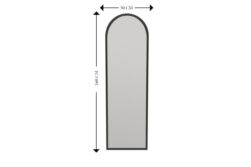 Rusele Spegel 50 cm Rektangulär - Svart - Väggspegel - Helkroppsspegel - Hallspegel