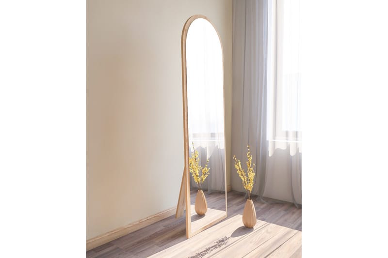 Rusele Spegel 50 cm Rektangulär - Trä/Natur - Väggspegel - Helkroppsspegel - Hallspegel