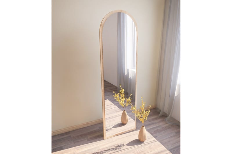Rusele Spegel 50 cm Rektangulär - Trä/Natur - Väggspegel - Helkroppsspegel - Hallspegel