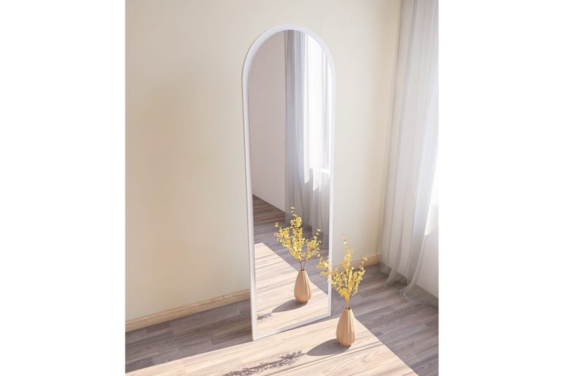 Rusele Spegel 50 cm Rektangulär - Vit - Väggspegel - Helkroppsspegel - Hallspegel