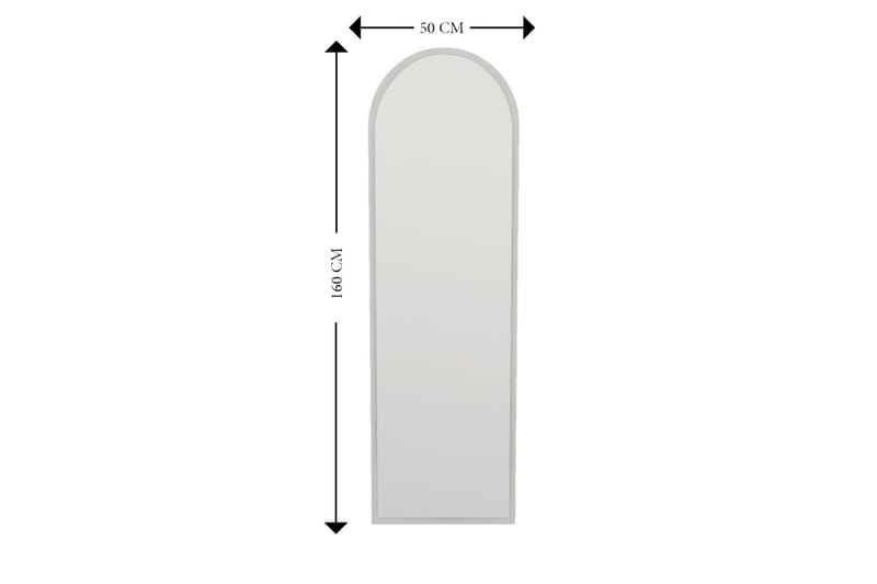 Rusele Spegel 50 cm Rektangulär - Vit - Väggspegel - Helkroppsspegel - Hallspegel
