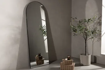 Sarasota Vägghängd Spegel Rektangulär 66x193 cm - Svart - Inredning - Speglar - Väggspegel