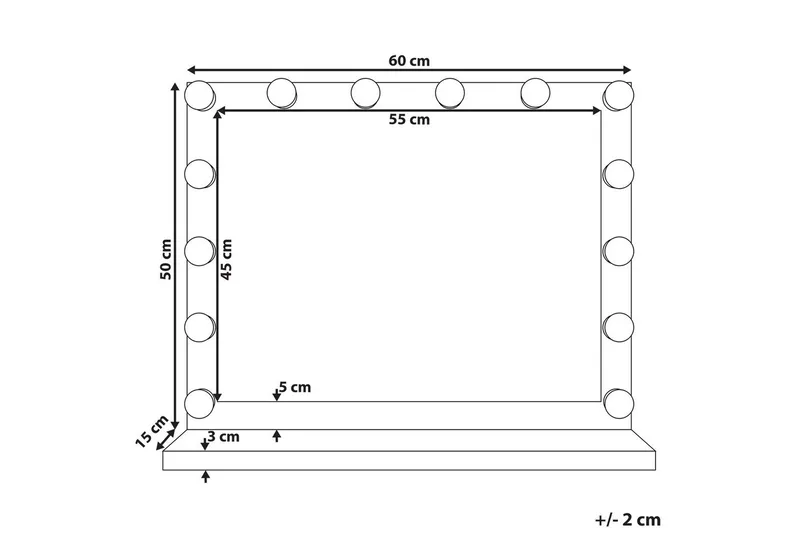 Sminkbordsspegel Beauvoir - Inredning - Speglar - Sminkspegel