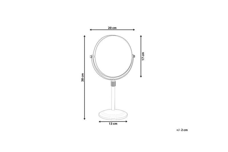 Sminkspegel Aveyron Silver - Silver - Inredning - Speglar - Sminkspegel