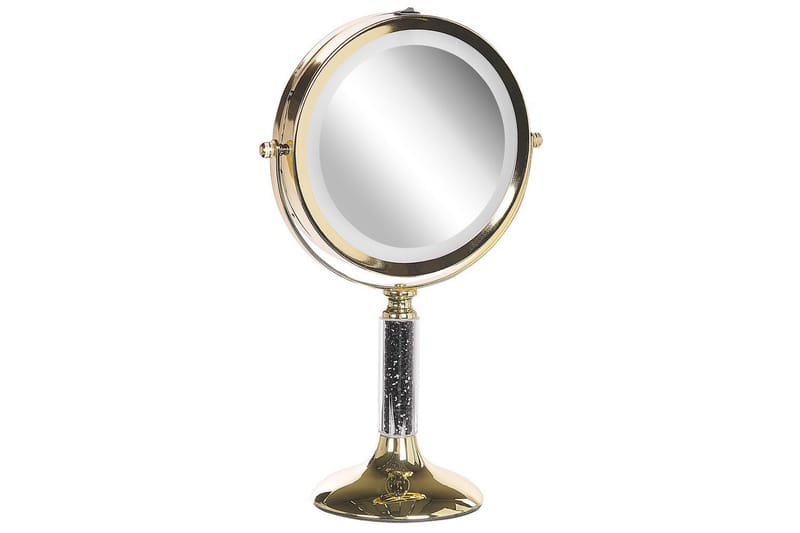 Sminkspegel Baixas Guld/svart - Guld/svart - Inredning - Speglar - Sminkspegel
