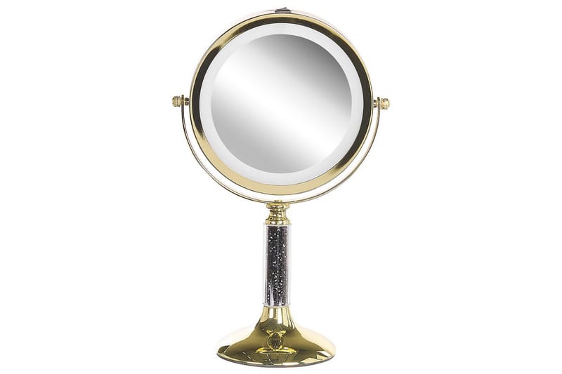 Sminkspegel Baixas Guld/svart - Guld/svart - Inredning - Speglar - Sminkspegel