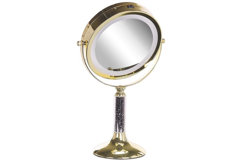 Sminkspegel Baixas Guld/svart - Guld/svart - Inredning - Speglar - Sminkspegel