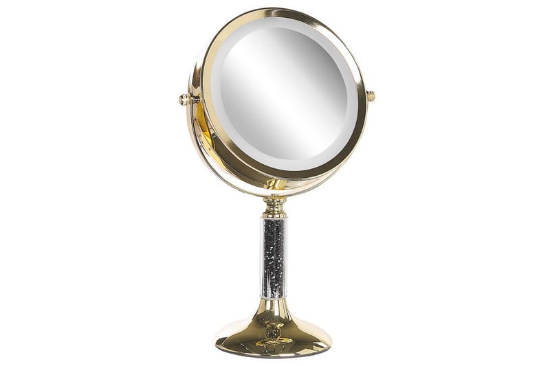 Sminkspegel Baixas Guld/svart - Guld/svart - Inredning - Speglar - Sminkspegel
