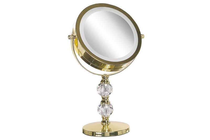Sminkspegel Claira Guld - Guld - Inredning - Speglar - Spegel med belysning
