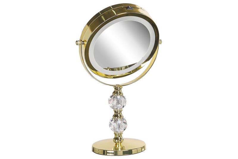 Sminkspegel Claira Guld - Guld - Inredning - Speglar - Spegel med belysning