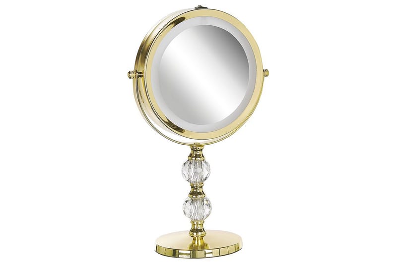 Sminkspegel Claira Guld - Guld - Inredning - Speglar - Spegel med belysning