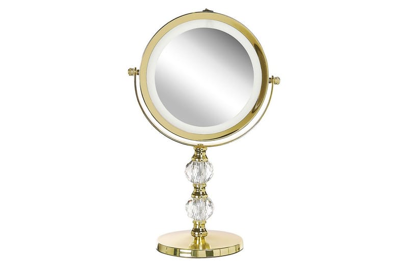 Sminkspegel Claira Guld - Guld - Inredning - Speglar - Spegel med belysning