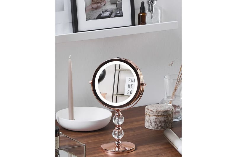 Sminkspegel Claira Rose guld - Rose guld - Inredning - Speglar - Sminkspegel