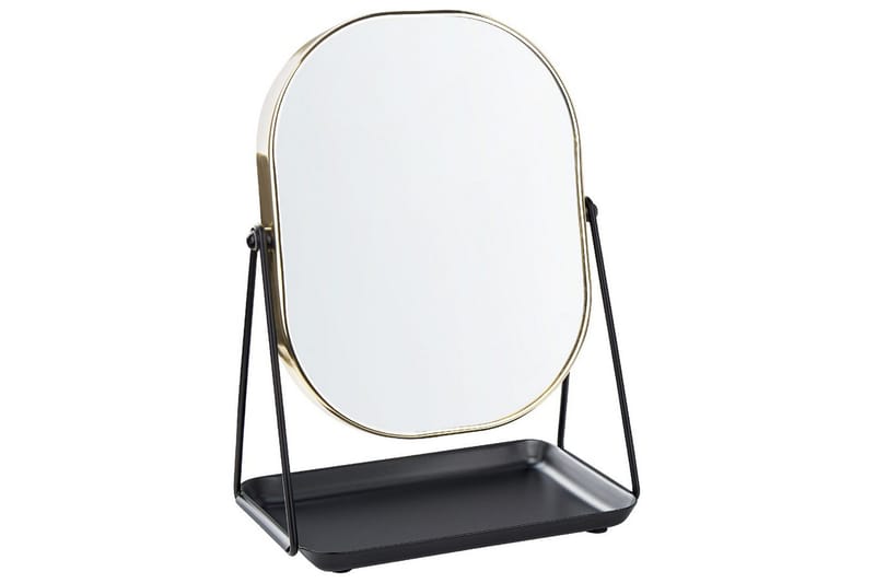 Sminkspegel Correze Guld/svart - Guld/svart - Inredning - Speglar - Sminkspegel