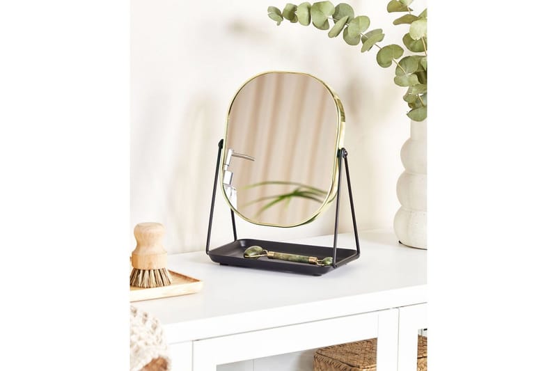 Sminkspegel Correze Guld/svart - Guld/svart - Inredning - Speglar - Sminkspegel